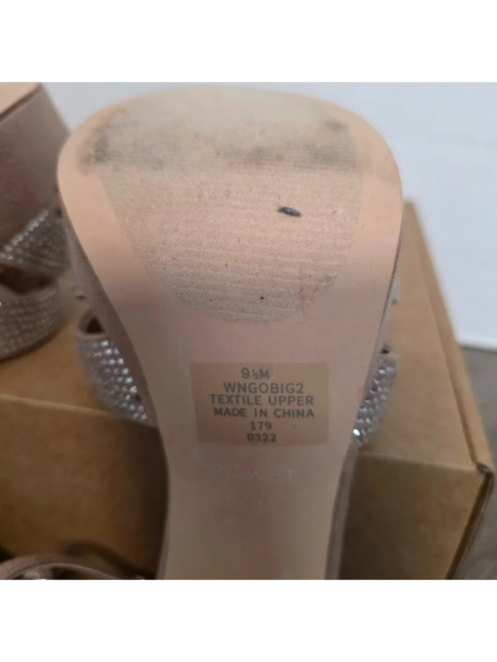 Nine West GoBig Platform Dress Sandals. Size Wn's 9.5